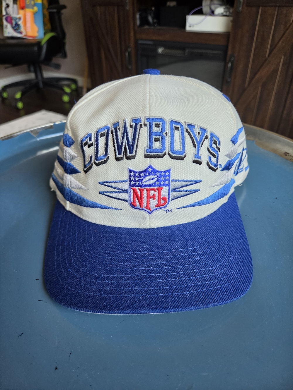 Vintage Dallas Cowboys Diamond Logo Athletic Snapback Hat Cap Pro Line NFL 90s